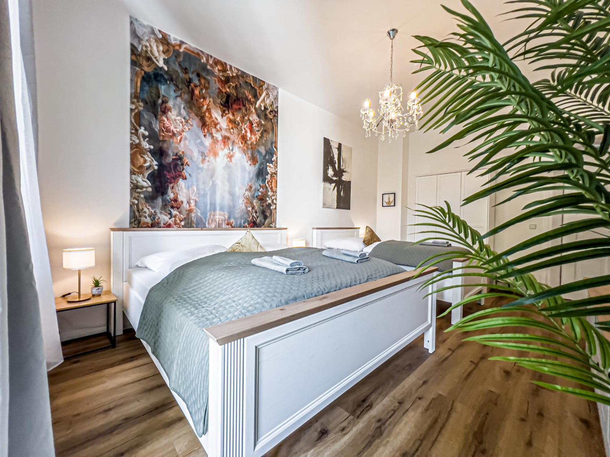 Grosse 3 Schlafzimmer Unterkunft Mit Kueche, Bad, Waschmaschine & Balkon Am Zoo Leipzig Eksteriør billede